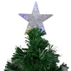 Northlight Pre-Lit Medium Color Changing Fiber Optic Artificial Christmas Tree - 4' - Multicolor LED Stars - 3 of 4