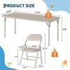 7 Piece Boys Girls Folding Table and Chairs Set, Activity Table and Chairs Set - 2 of 4