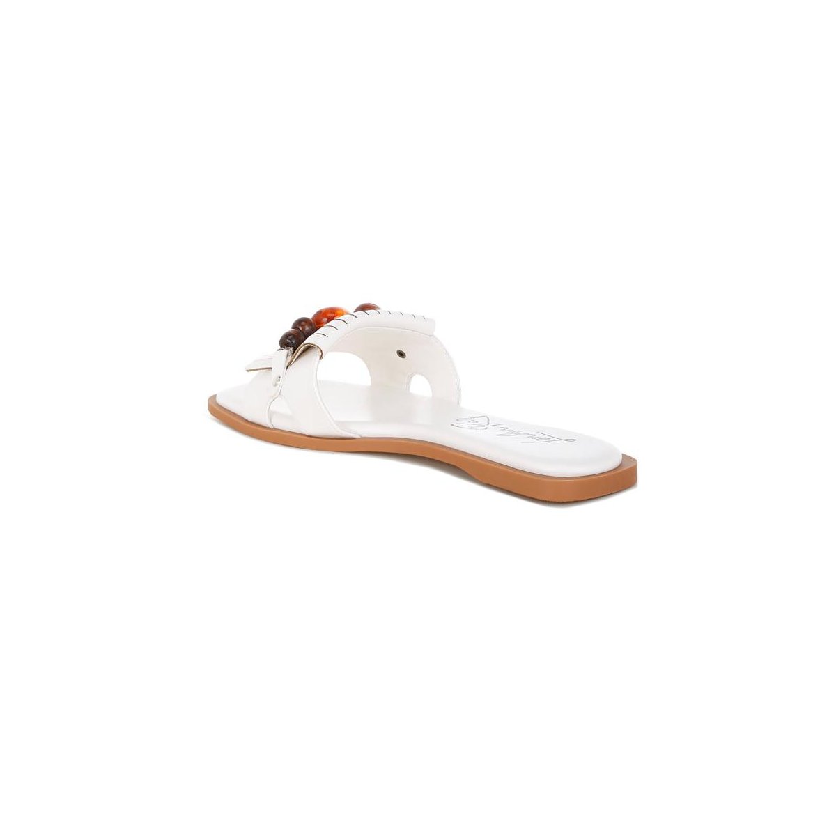 Обувь London Rag Womens Nakasa Beaded Faux Leather Slip Ons 7 — фото 3