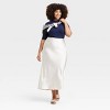 Women's Elbow Sleeve Mock Turtleneck Ribbed T-Shirt - A New Day™ - 3 of 3