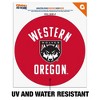 Western Oregon University Wolves Logo Automotive Car Window Locker Circle Bumper Sticker - 2 of 4