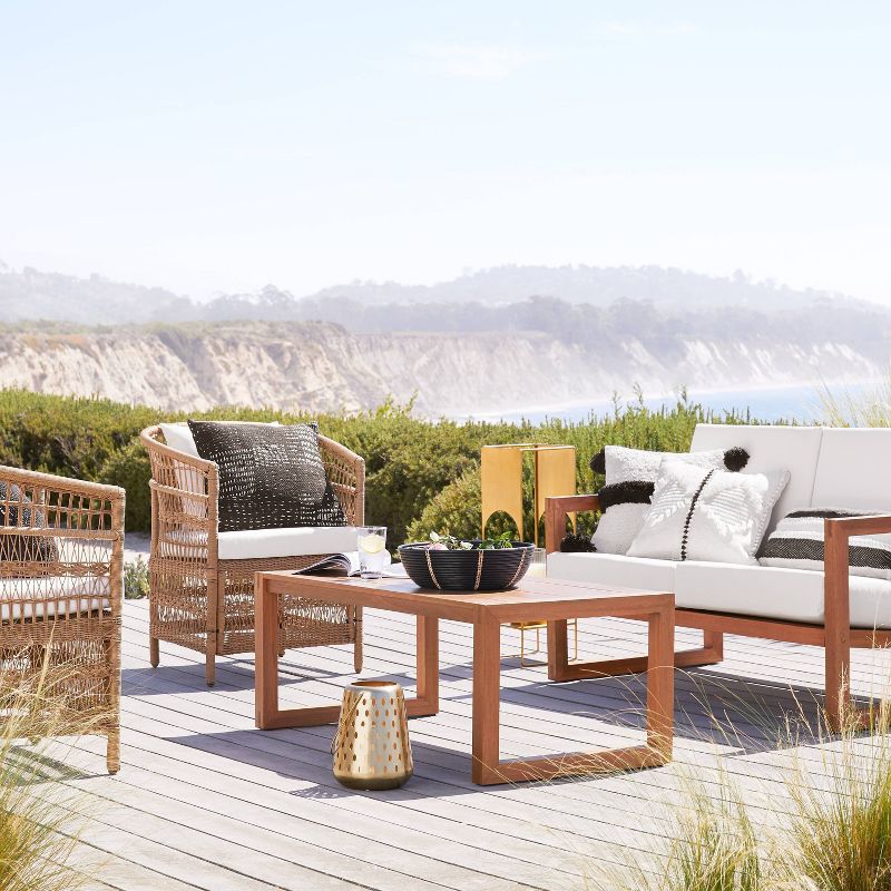 Kaufmann Wood Patio Coffee Table, Outdoor Furniture - Natural - Project 62&#8482;, 3 of 7