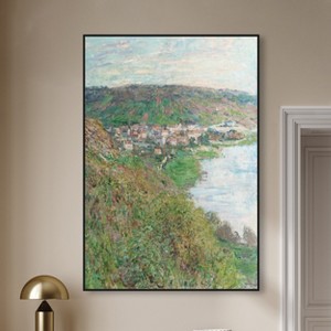 Art Remedy Monet - View of Vetheuil Classic Monet Art Prints Framed - 1 of 4