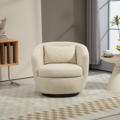 NicBex Swivel Chair Modern Barrel Chair Armchair with Storage Living Room Chair for Bedroom, Office, Reading Spaces