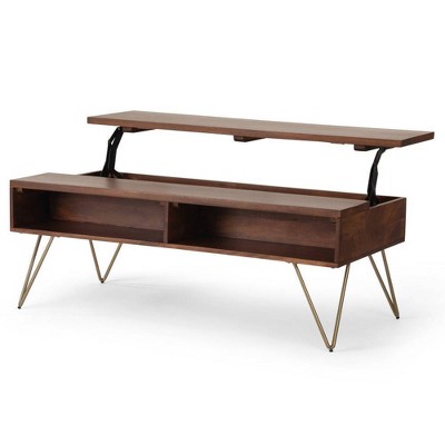 Moreno Solid Mango Wood Lift Top Coffee Table - WyndenHall