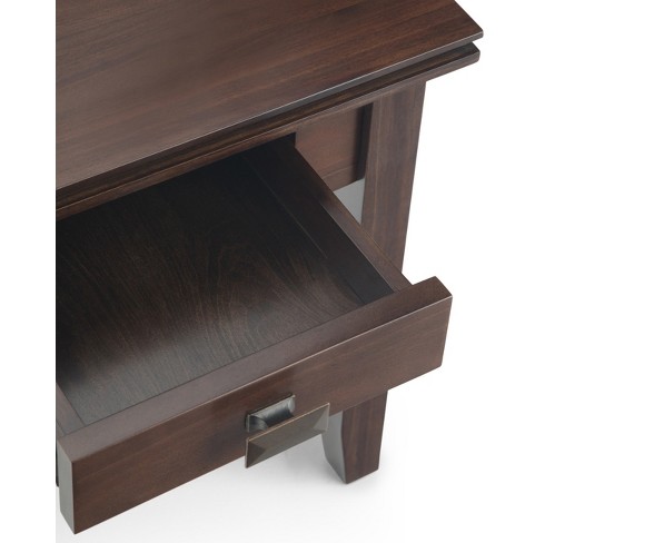 Stratford Solid Wood End Table Tobacco Brown - Wyndenhall