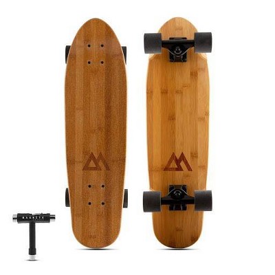 Magneto Boards 27.5" Bamboo Mini Cruiser Skateboard
