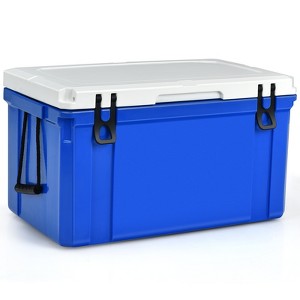 Tangkula 79Quarts Portable Cooler Camping Ice Chest with Stainless Handles for BBQ&hiking&outdoor activities - 1 of 4