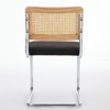 Anybear 2Pcs Modern Dining Chairs, Upholstered Rattan Kitchen Chairs - 4 of 4