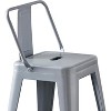 Lyngins Set of 2/4 Industrial Metal Bar Stools,Counter Chairs with Bucket Back,Stools for Kitchen Counter,Living Room - 3 of 4