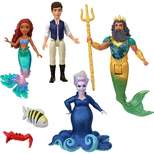 Disney The Little Mermaid Ariel's Adventures Story Set with 4 Small Dolls and Accessories