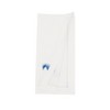 Saro Lifestyle Seaside Splendor Embroidered Seahorse Napkin (Set of 6), White, 20"x20" - 2 of 4