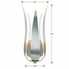 Crystorama Lighting Broche 1 - Light Sconce in  Antique Silver - 2 of 4