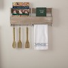 Sawyer Mill Blue Farmhouse Muslin Bleached White Tea Towel 19x28 - 4 of 4