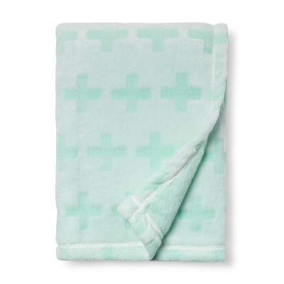 mint baby blanket