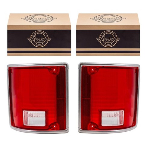 Brock Driver Passenger Seat Replacement Tail Lights Lamp Lens Set