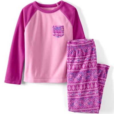 Kids Long Sleeve Pocket Fleece Pajama Set