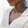 Sanctuary Project by sanctuaire Thin Bar Drop Pendant Necklace Silver - 2 of 3