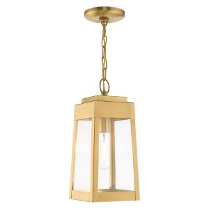 Livex Lighting Oslo 1 - Light Pendant in  Satin Brass - 1 of 2