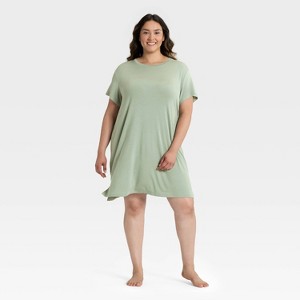 Women's Cloud Knit Pajama T-Shirt Dress - Auden™ - 1 of 3