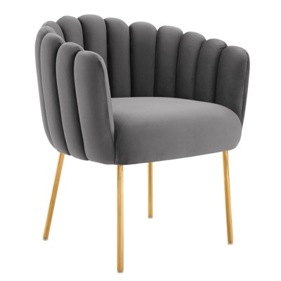 Modway Sanna Channel Tufted Performance Velvet Armchair