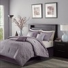 Kumasinova Elegant 7 PCS Sequin Jacquard Comforter Set,Bedding Sets with Decorative Pillows,Shams,Bed Skirt,Brushed Polyester Reverse - 2 of 4