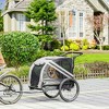 SKYONE 2-in-1 Pet Bike Trailer & Stroller for Small Dogs, Weatherproof Bicycle Carrier with Safety - 2 of 4