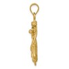 Black Bow Jewelry 14k Yellow Gold Satin & Diamond-Cut Mariners Crucifix Cross Pendant - 2 of 4
