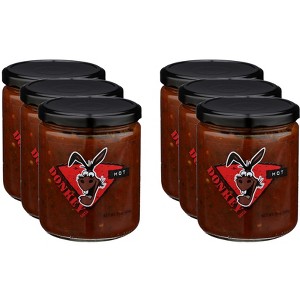 Donkey Chip Hot Salsa - Case of 6 - 16 oz - 1 of 2