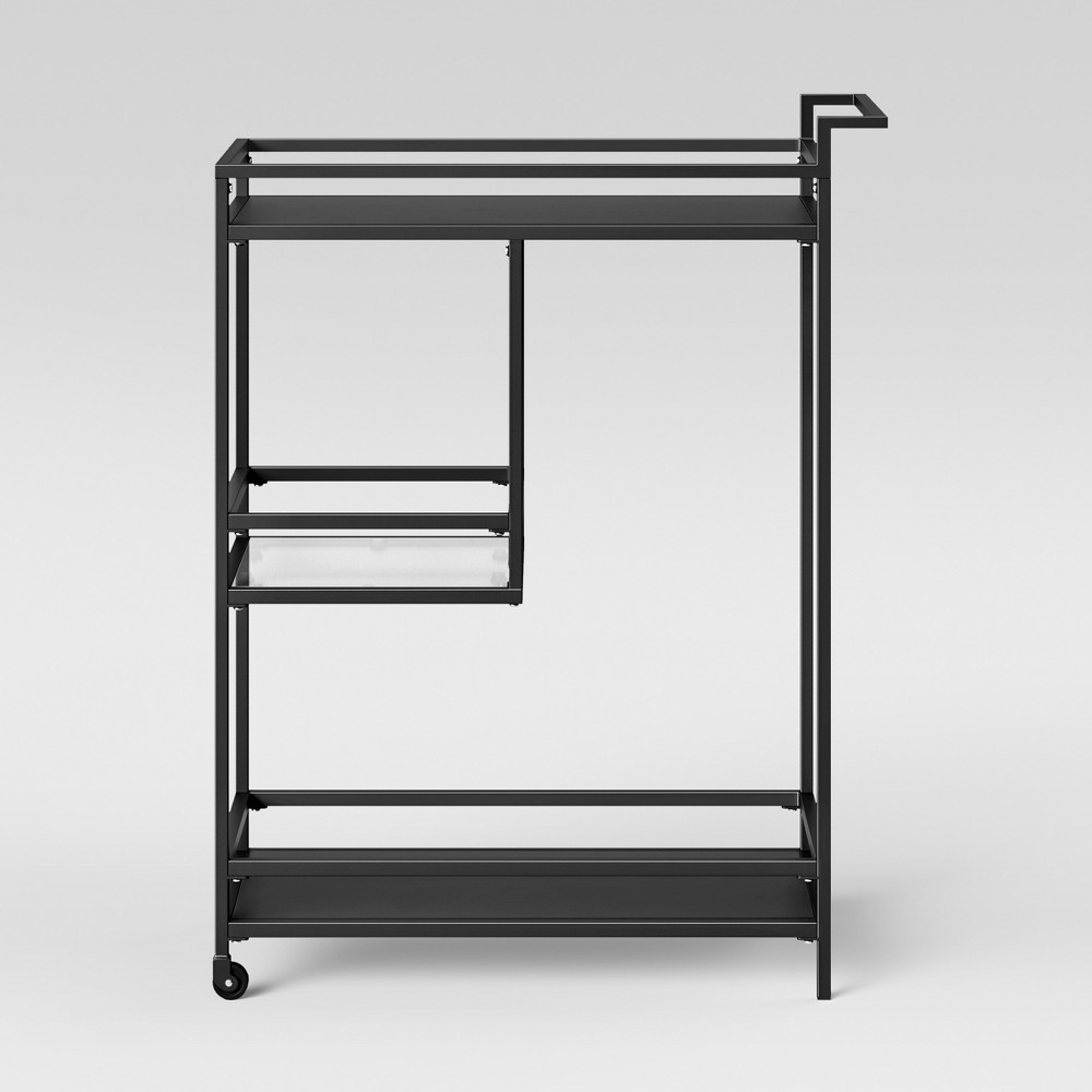 Glasgow Metal Bar Cart Black - Project 62