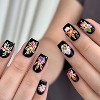 LOVELAY CREATIONS Medium Square Floral Leopard Press-On Nails - 4 of 4