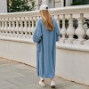 Women's Blue Gigot Sleeve Open-Front Cardigan - Cupshe - 3 of 4