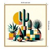 Amanti Art Succulents in Cubist Vases by David Galan Canvas Wall Art Print Framed - 3 of 4