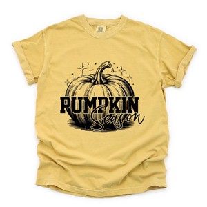 Simply Sage Market Pumpkin Season Sparkles Distressed Garment Dyed Tee - 1 of 4