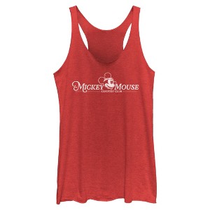 Womens Mickey & Friends Country Club Mickey Racerback Tank - 1 of 4