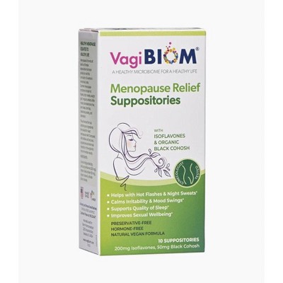 VagiBIOM® Menopause Relief Suppositories (10 count)