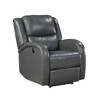 Faux Leather Power Recliner Chair 1pc, Modern Living Room, Solid Wood Frame, Plush Seating, One-Touch Adjustable - 3 of 4