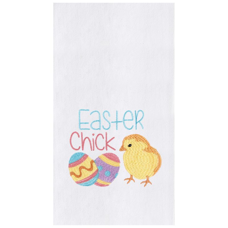 C&F Home Easter Chick Embroidered Flour Sack Kitchen Towel Dishtowel, 1 of 6