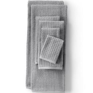 Lands' End Cotton Waffle Towel Set - 1 of 3