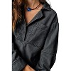 Imily Bela Casual V Neck Denim Shirt Jacket Long Sleeve Womens Wardrobe Essential - 4 of 4