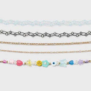 Girls' 5pk Rainbow Icons Necklace Set - art class™ - 1 of 4