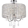 Elegant Lighting Elise 17 inch flush mount in chrome - 3 of 4