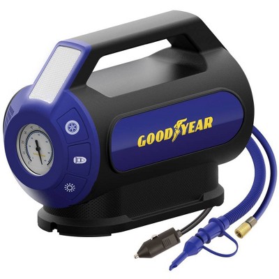 Goodyear 2-in-1 Tyre Inflator And Pressure Gauge Gun – Portable, 220 PSI, For Air Compressor, PSI/Bar