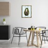 Stupell Industries Disco Avocado on Blue Black Framed Floater Canvas Wall Art - 2 of 4
