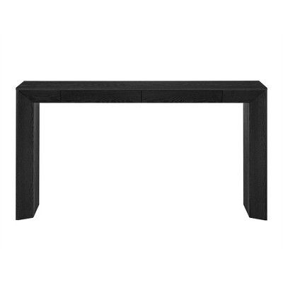Dexmalle Waterfall Design Farmhouse Console Table with 2 Concealed Drawers