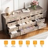 Wooden Dressers for Bedroom with 12 Drawers, Wide TV Stand Dresser for 65 Inch TV, Chest of Drawers - 4 of 4