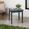 JONATHAN Y Archer 18.9" Modern Classic Square Slatted Solid Acacia Wood Indoor/Outdoor Adirondack Side Table - 2 of 4