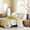 Sapphtopaz Bedding Comforter Set Cotton Floral Prints and Solid Colors Reversible Sateen Quilted Quilt Set 6 Piece - 2 of 4