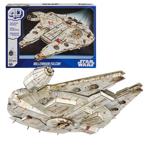 4d Build - Star Wars Millennium Falcon Model Kit Puzzle 223pc : Target
