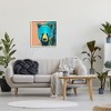 Stupell Industries Brilliant Blue Bear Gazing Street Style Graffiti Splatter Black Framed Giclee Art - 2 of 4